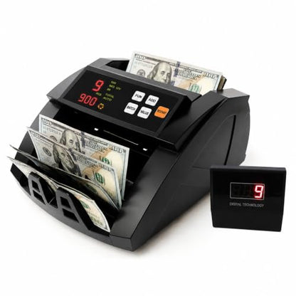 H-A16 Money Counter Machine - UV/MG/IR Detection, Value Count, 1100 Pcs/Min - color: A16-black