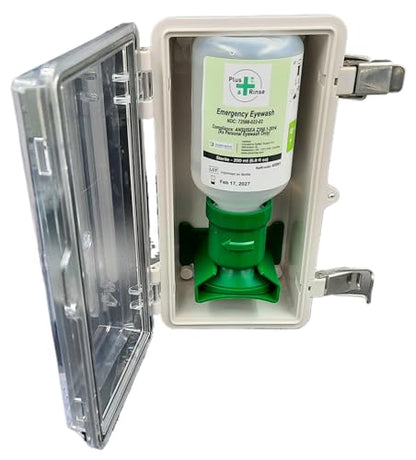 Plum Plus Rinse 46501 Mini Eyewash Station, 8" Height, 2.75" Wide, 4.25" Length, 6.8 Fluid_Ounces Volume, 1.2 Pounds, Plastic