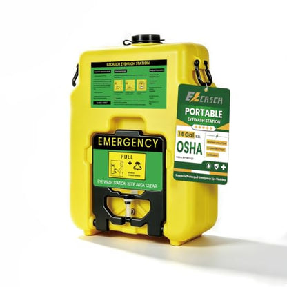 Portable Eyewash Station 14-Gallon, OSHA Approved