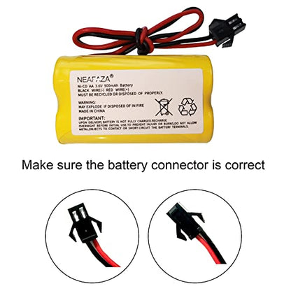 3.6V 900mAh NiCd Exit Sign Emergency Light Battery Replacement Compatible with Lithonia ELB B001 ELBB001 ELB-B001 Lithonia EU2 LED Interstate ANIC1566 Unitech 0253799(2 Pack) - size: 2 Pack