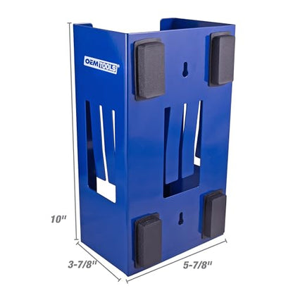 OEMTOOLS 23124 Blue Magnetic Glove Dispenser, Disposable Gloves Box Holder, Magnetic Glove Box Holder for Wall Mount - color: Blue