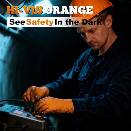 TitanFlex Heavy Duty Industrial Orange Nitrile Gloves, 8-mil, Gloves Disposable Latex Free with Raised Diamond Texture Grip, Powder Free, Rubber Glove, Mechanic Gloves,1000-ct Case (Medium) - color: 8-mil (1000-ct), size: Medium