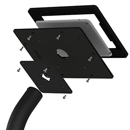 VidaMount Black Enclosure and Floor Stand [Bundle] Compatible with iPad mini 1/2/3 - color: Black, size: iPad Mini 1/2/3