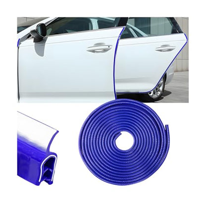 Osilly 33FT PVC U-Shaped Car Door Edge Guards, Blue - color: Blue, size: Style B-32FT