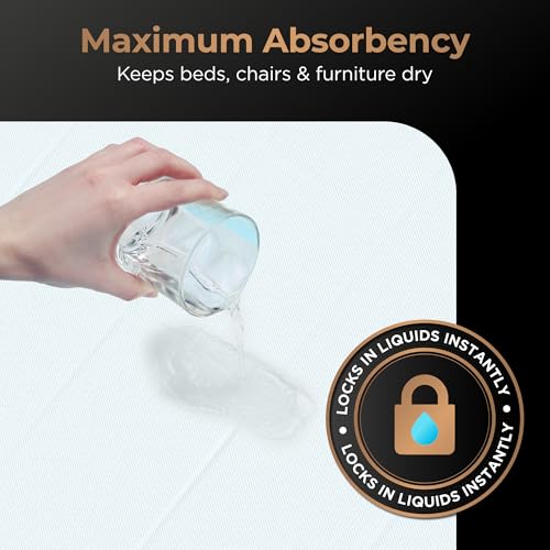 Inspire Extra Large Super Absorbent Disposable Bed Pads for Incontinence Ultra Thick and Absorbent Bed Pads Disposable Adult | Puppy Pads | Pee Pads for Adults (Duramax 36" x 36") - size: Duramax 36" x 36"