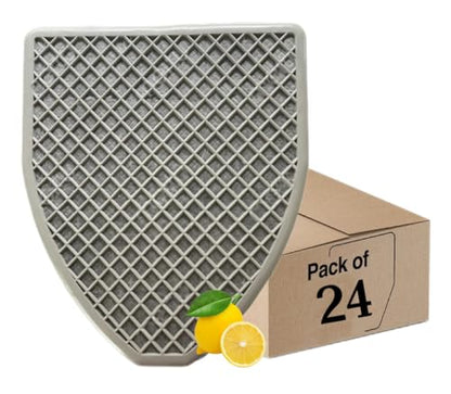 Urinal Mats for Men 6 or 24 pcs High-Tech Bamboo Charcoal Absorbs Odor, Non-Slip Deodorization, Gray Floor Water Absorption, Urine Mats for Restrooms & Bathrooms, Mens Urinal (Big, 24)