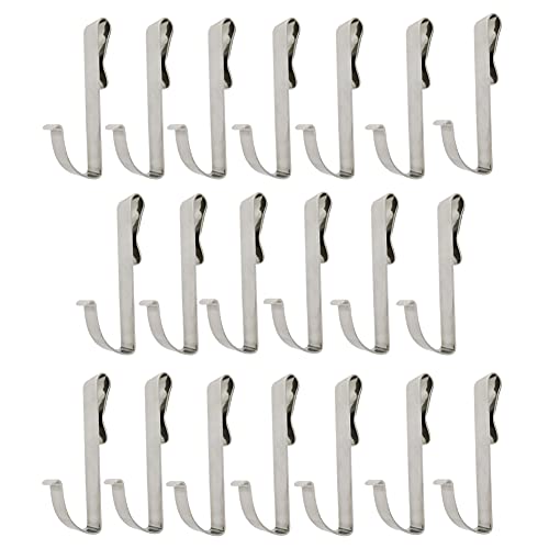 20 Pcs Heavy Duty Zinc Alloy S Hooks, J Shaped, Hanging, Wire Shelving Accessories