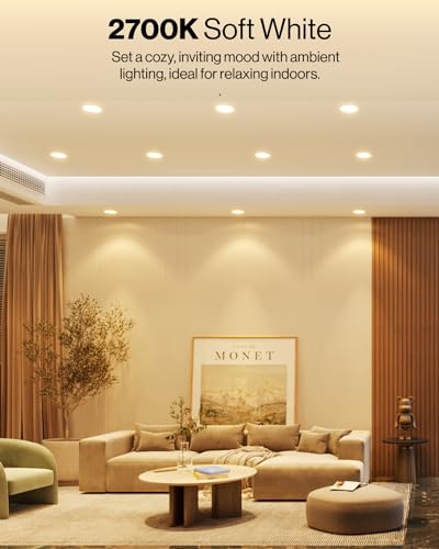 Sunco 12 Pack 6 Inch Retrofit LED Recessed Lighting Can Downlight, 13W=75W - color: 2700K Warm White