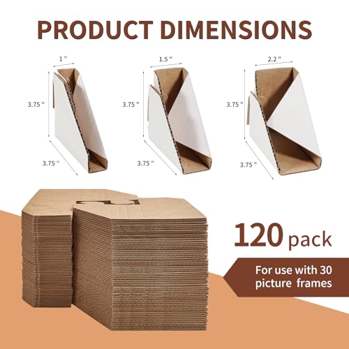 Mardili Adjustable Picture Frame Cardboard Corner Protectors for Shipping - size: 120 pack