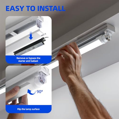 Barrina T8 LED Bulbs 4 Foot, 24W 3500LM, 6000K Bright Light, Ballast Bypass - color: 6000k, size: 4FT-16 Packs