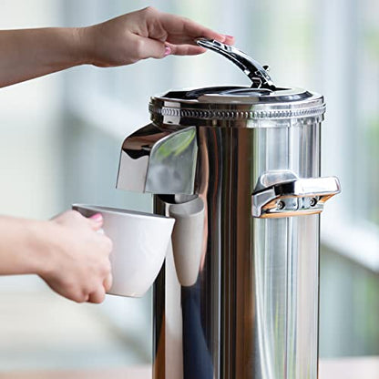 Service Ideas Airpot Coverup, 7X16, Stainless Steel, Adjustable, Polished