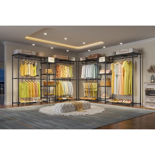 VIPEK X3 Expandable Heavy Duty Clothes Rack Closet Organizer System Black - color: Black, size: X3