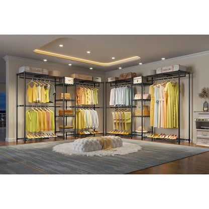 VIPEK X3 Expandable Heavy Duty Clothes Rack Closet Organizer System Black - color: Black, size: X3