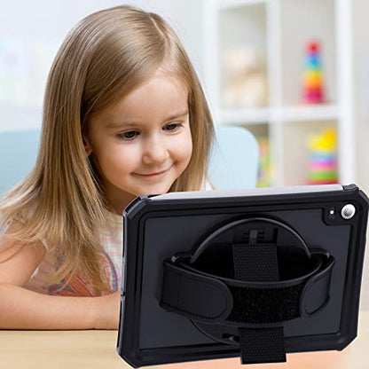 360 Degree Rotating Sticky Tablet Stand, Multi-Angle Adjustable Adhesive Tablet Stand with Hand Strap, Compatible with iPad Pro 11/12.9, Air, Samsung Galaxy Tabs, 9.7"-13" Tablets - color: Black, size: 6.22inch