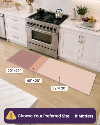 DEXI Anti Fatigue Kitchen Floor Mat Cushioned Standing Runner 48x20, Black - color: Black, size: 48"L x 20"W x 0.7"Th