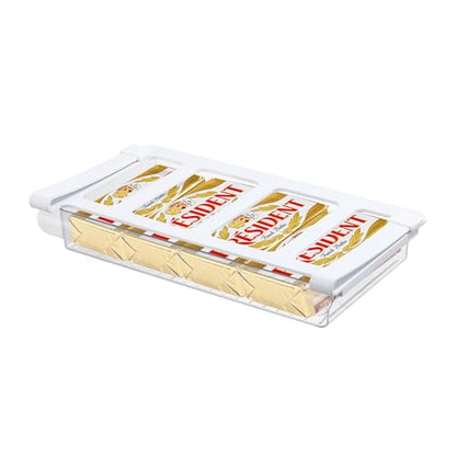 Fridge Drawer Organizer, 2" Height x 12.7" Width, Shallow - size: 2" Height x 12.7" Width