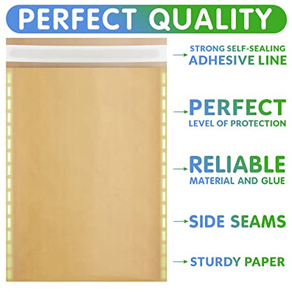 Kraft Bubble Mailers 5 x 9 Inch Natural Brown, Padded Envelopes Self Seal, Pack of 250, Bubble Lined Kraft Paper Mailing Envelopes for Shipping - color: Brown, size: 5" x 9" / 250 Pack