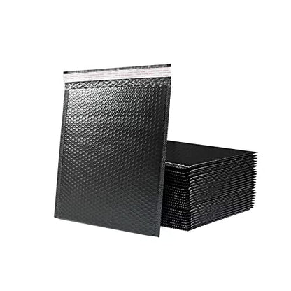 Bubble Mailers Padded KAIXILU Mailer Envelopes L13xW10 inch Packaging Mailing Envelope Bags Shipping Bag Bulk Pack Self Seal Package Mail Packing Business Supplies,black -25PCS - color: black-25pcs, size: L13xW10 inch