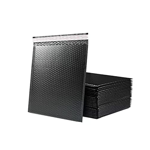 Bubble Mailers Padded KAIXILU Mailer Envelopes L13xW10 inch Packaging Mailing Envelope Bags Shipping Bag Bulk Pack Self Seal Package Mail Packing Business Supplies,black -25PCS - color: black-25pcs, size: L13xW10 inch