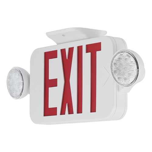 Progress Lighting LED Exit Emergency Light, White