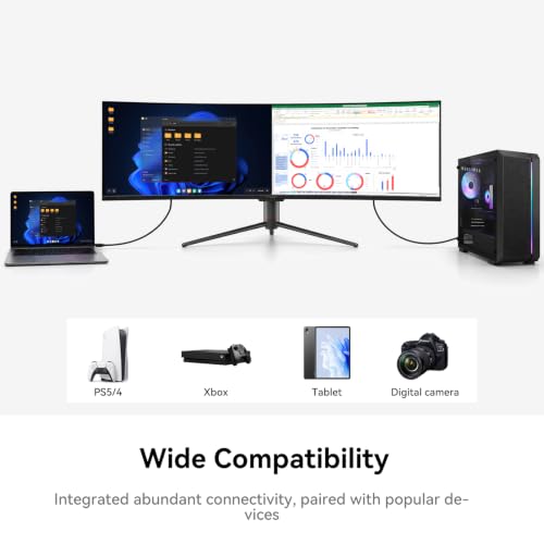 INNOCN 49" Curved DQHD 5120 x 1440P 240Hz 1800R Ultrawide Gaming Monitor - style: DQHD 240Hz