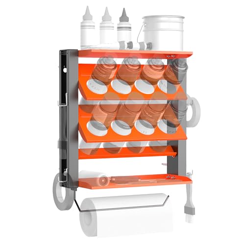 EVERHANGER Spray Can Holder, Lube Can Wall Mount Storage Rack - size: 17.3in for 8 Cans