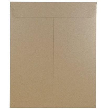 JAM PAPER Stay-Flat Photo Mailer Envelopes with Peel & Seal Closure - 11 x 13 1/2 - Brown Kraft - 6 Rigid Mailers/Pack - color: 6/Pack, size: 11" x 13 1/2"