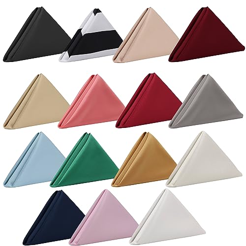 Your Chair Covers - 10 Pack 20-Inch Gold L'Amour Satin Napkins – Oversized, Double-Folded, and Hemmed Table Napkins for Weddings, Restaurants, and Special Events - color: Gold