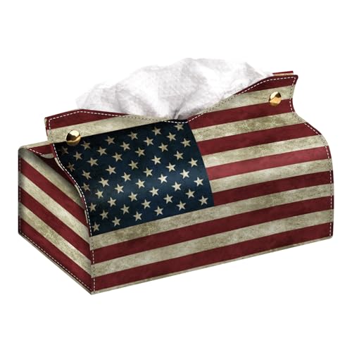 Rectangular Tissue Box Cover, Leather Tissue Box Holder, Facial Paper Organizer Dispenser, Modern Home Decoration for Bathroom, Home, Car, Nightstand, Office Desk - color: G, size: Large