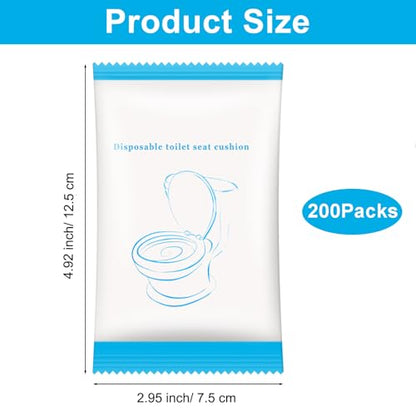 200 Pack Disposable Toilet Seat Cover - size: 200 Pack