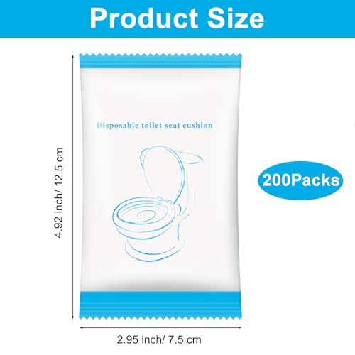 200 Pack Disposable Toilet Seat Cover - size: 200 Pack
