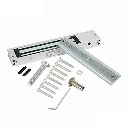 600LBS Holding Force Single Door Electric Magnetic Lock Electromagnetic Lock for Door Access Control System with Built in Door Sensor - style: Magnetic Lock