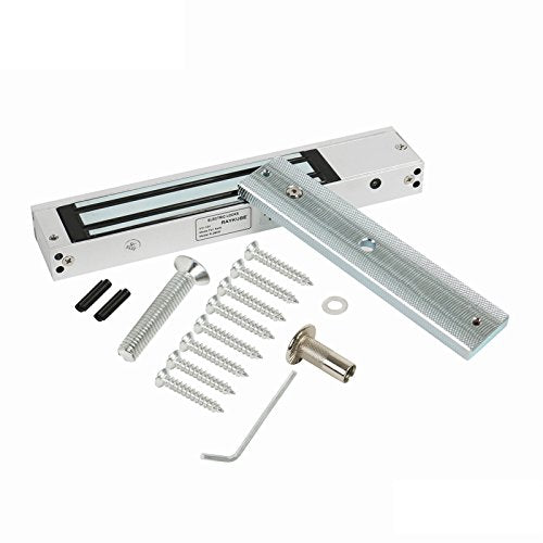 600LBS Holding Force Single Door Electric Magnetic Lock Electromagnetic Lock for Door Access Control System with Built in Door Sensor - style: Magnetic Lock