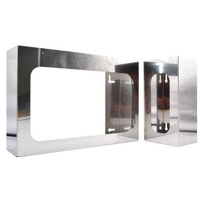 1 Pack Commercial Grade Stainless Steel Triple Box Glove Dispenser Tissue Box Holder W15 x D3.8 x H10/Two-Way Keyhole for Vertical Horizontal Loading Adjustment/Wall Mounting Screw Included