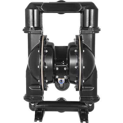 VEVOR Air-Operated Double Diaphragm Pump, 2 inch Inlet & Outlet, Aluminum Alloy Body, 158.4 GPM & Max 120PSI, Nitrile Diaphragm Transfer Pump for Petroleum, Diesel, Oil and Low Viscosity Fluids - size: 75 GPM