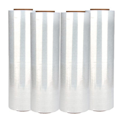 1 Roll 18" x 1500 feet Stretch Film-Wrap 80 Gauge Industrial Strength Stretch 20 Microns Durable for Moving Packing Packaging Heavy Duty Warehouse Shrink Film (Clear) - color: Clear, size: 1 PACK