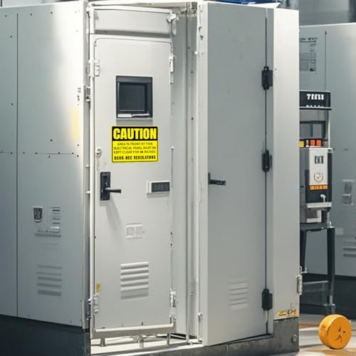 10 Pack Caution Keep Electrical Panel Clear for 36 Inches Stickers