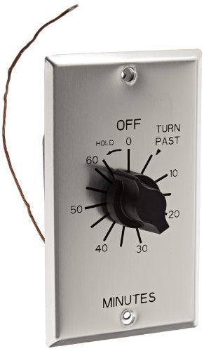 NSI C Series Spring Wound Auto Off in-Wall Time Switch with Hold, 60 Minute