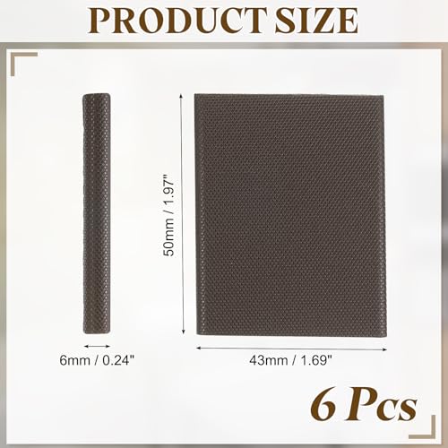 uxcell 6Pcs Door Corner Seals, Self-Adhesive Door Frame Seal Weather Stripping Draft Stopper for Weather Protection Isolation of Noise (2" x 1.7", Brown) - color: Brown