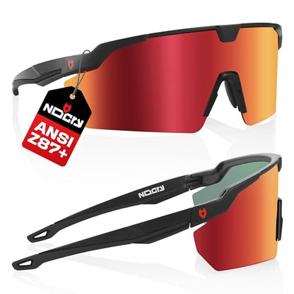 NoCry Anti-Fog Safety Sunglasses for Men and Women — Work Sunglasses - color: Black & Black