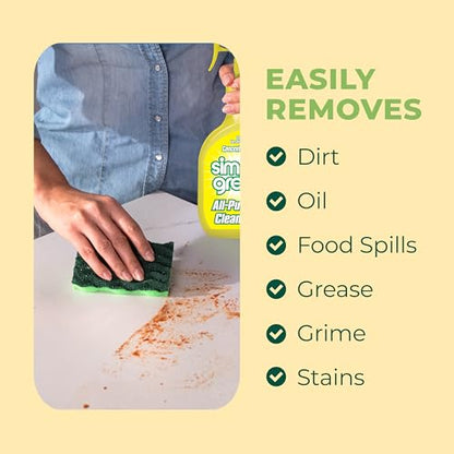 Simple Green All-Purpose Cleaner, 32 Fl Oz (Pack of 3), Lemon, 96 Fl Oz - size: 32 Fl Oz (Pack of 3)