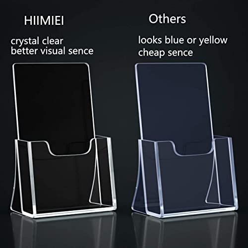 HIIMIEI Brochure Holder 8.5 x 11 inches, Acrylic Flyer Holder with 2 Pack - size: 8.5''x11''