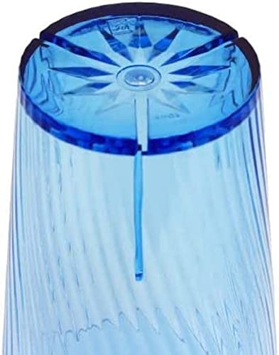 TrueCraftware- 16 oz. Belize Tumbler/Drinking Cups Blue Polycarbonate Set of 12-Premium Iced Tea Glasses Stackable Reusable Drinking Glasses Dishwasher Safe Break-Resistant for Home Restaurants - color: Blue, size: 16 oz