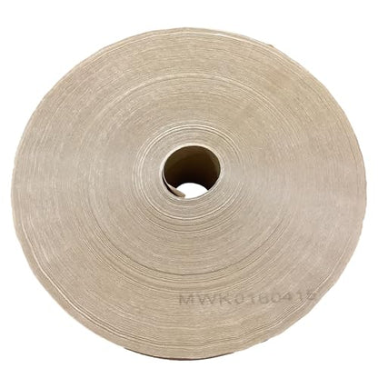 Neo-Pure Reinforced Kraft Gum Tape Grade 240 72mm x 1000 ft Water Activated Natural Brown Heavy Duty Carton Sealing Shipping Tape (Kraft, 1 Roll)