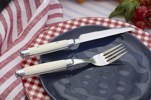 Cambridge Flatware Jubilee White Silverware Set for 4, White (16-Piece) - color: White