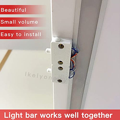 6Sets Wardrobe Closet White Electrical Light Switches Normally Closed Lamp Switch,for Cabinet Lights Closet Doors Closet Lights Wardrobe Cabinet Pantry Closet Pantry Light On Off Switch - color: White