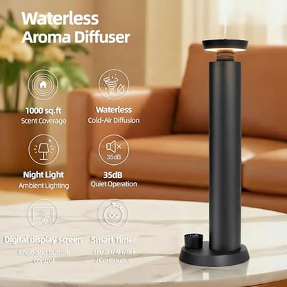 Waterless Scent Diffuser - Scent Diffuser Oil Machine for Homes, Offices