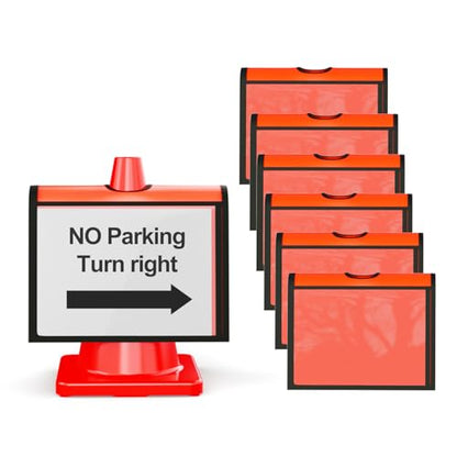 HiGiant 6 Pack Traffic Cone Sleeves, No Parking