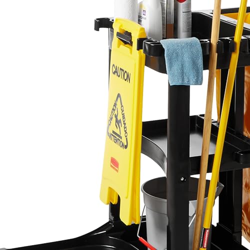 Rubbermaid Commercial Products Caution Wet Floor Sign Multilingual 26in - color: Yellow 2-Sided, size: 26 inch, style: Caution Sign