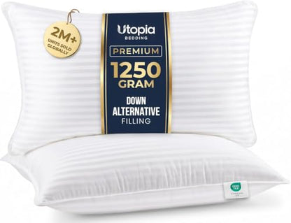 Utopia Bedding Hotel Bed Pillows for Sleeping, Pillows King Size Set of 2 - size: King (Pack of 2)